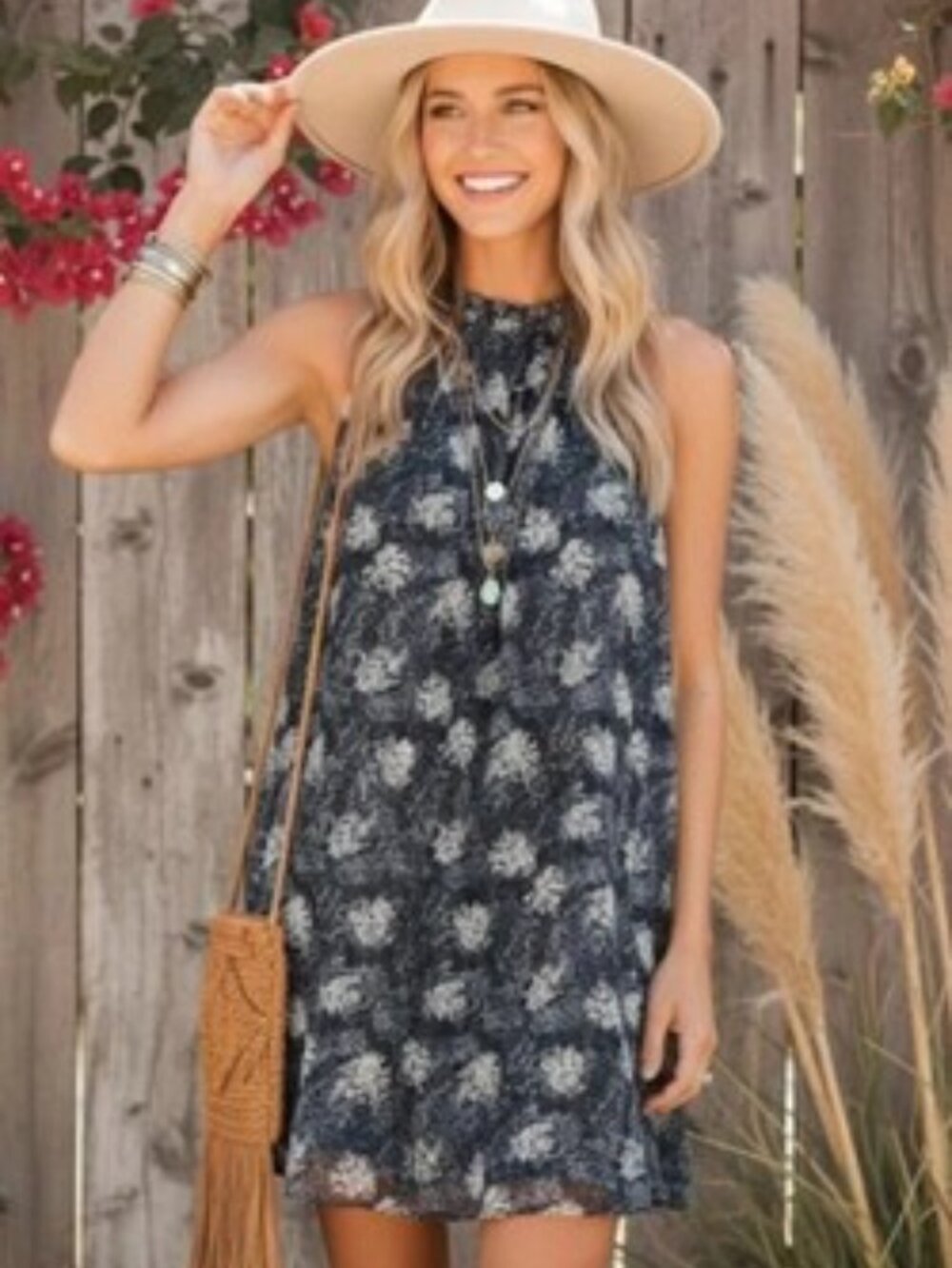 JOIE Navy Blue Baltic Print Ruched Mini Dress Size Small Orig $348